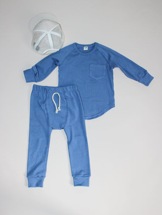 Blue 2 Piece Lounge Set