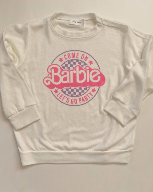 Come on Barbie Long Sleeve White