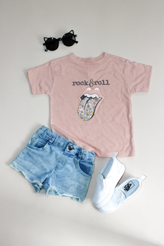 Rock & Roll Peach Tee