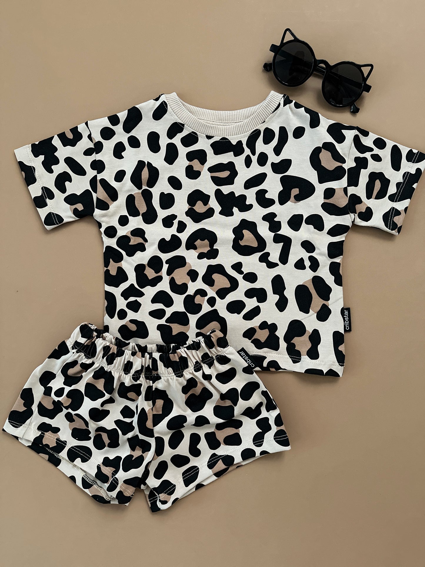 Leopard 2 Piece Short Set