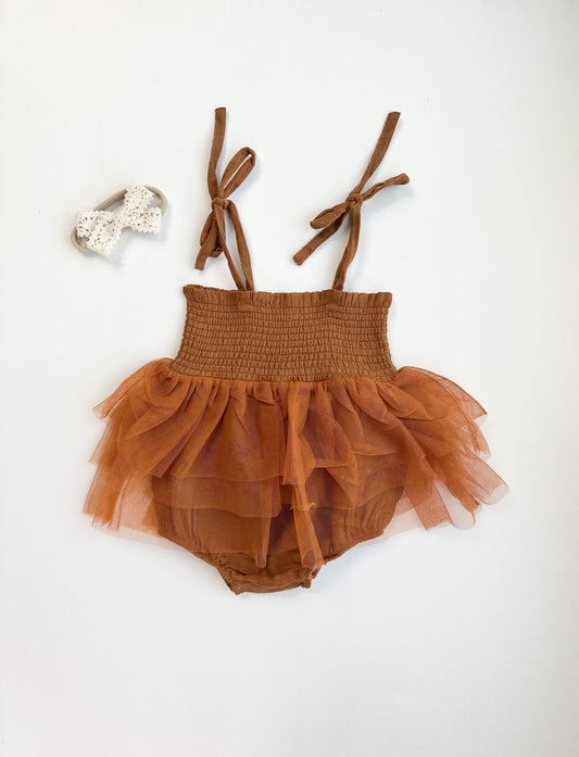 Rust Tutu Romper